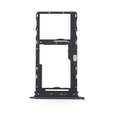 Sony Xperia 10 IV SIM Card Tray Holder Replacement (Black) - new OEM standard SIM tray on white background