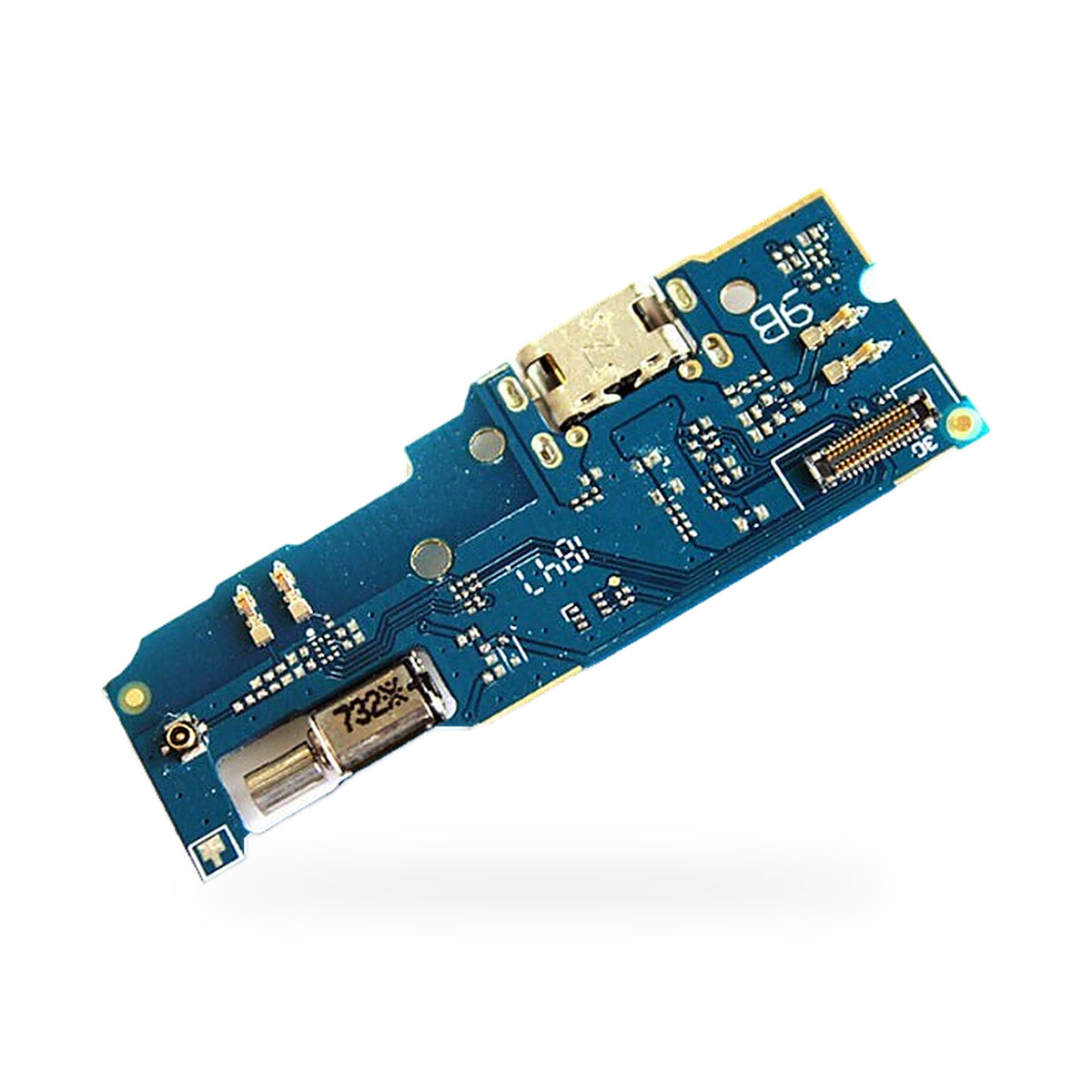 Sony Xperia L2 PCB Charging Port Flex Replacement - new OEM standard charging port on white background