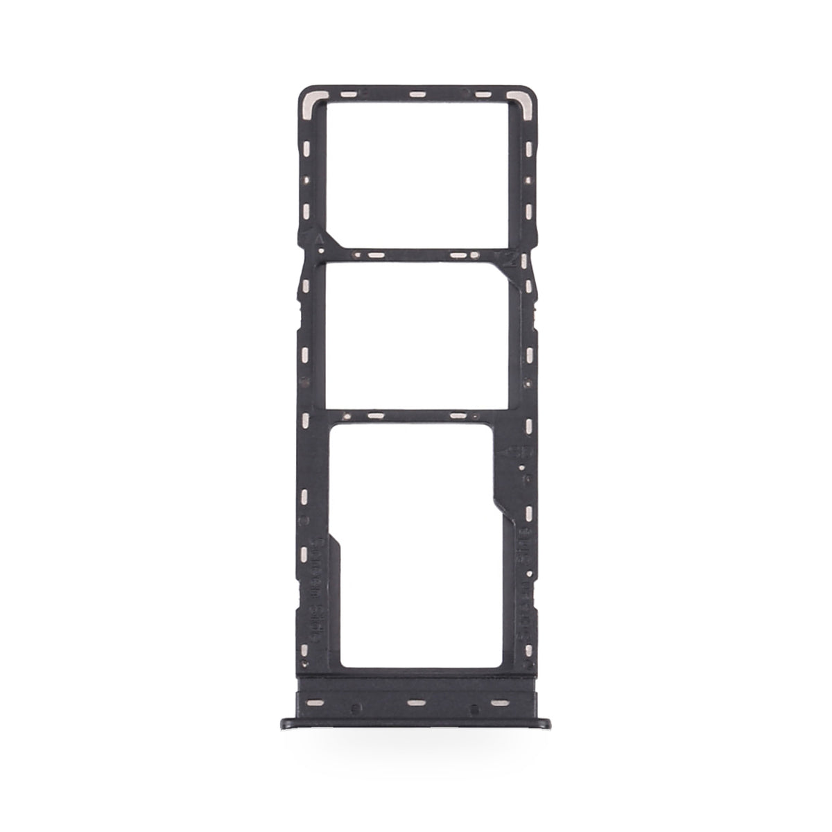 Tecno Camon 17P SIM Card Tray Holder Replacement (Black) - new OEM standard SIM tray on white background