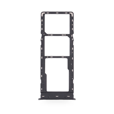 Tecno Camon 17P SIM Card Tray Holder Replacement (Black) - new OEM standard SIM tray on white background