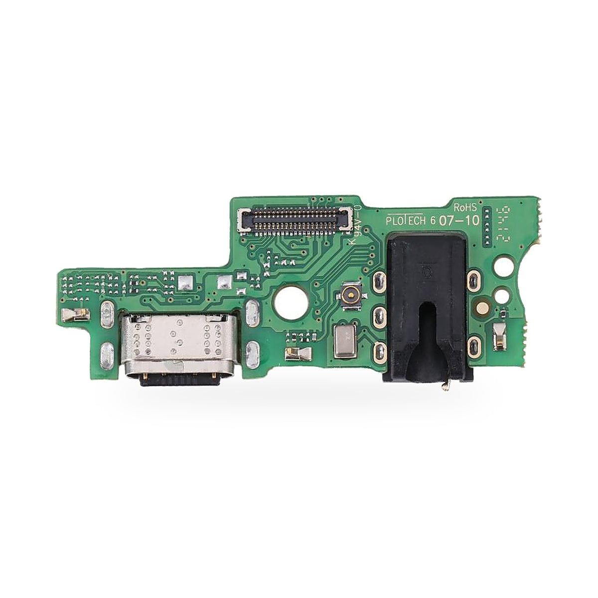 Tecno Camon 18T Charging Port Flex Replacement - new OEM standard charging port on white background