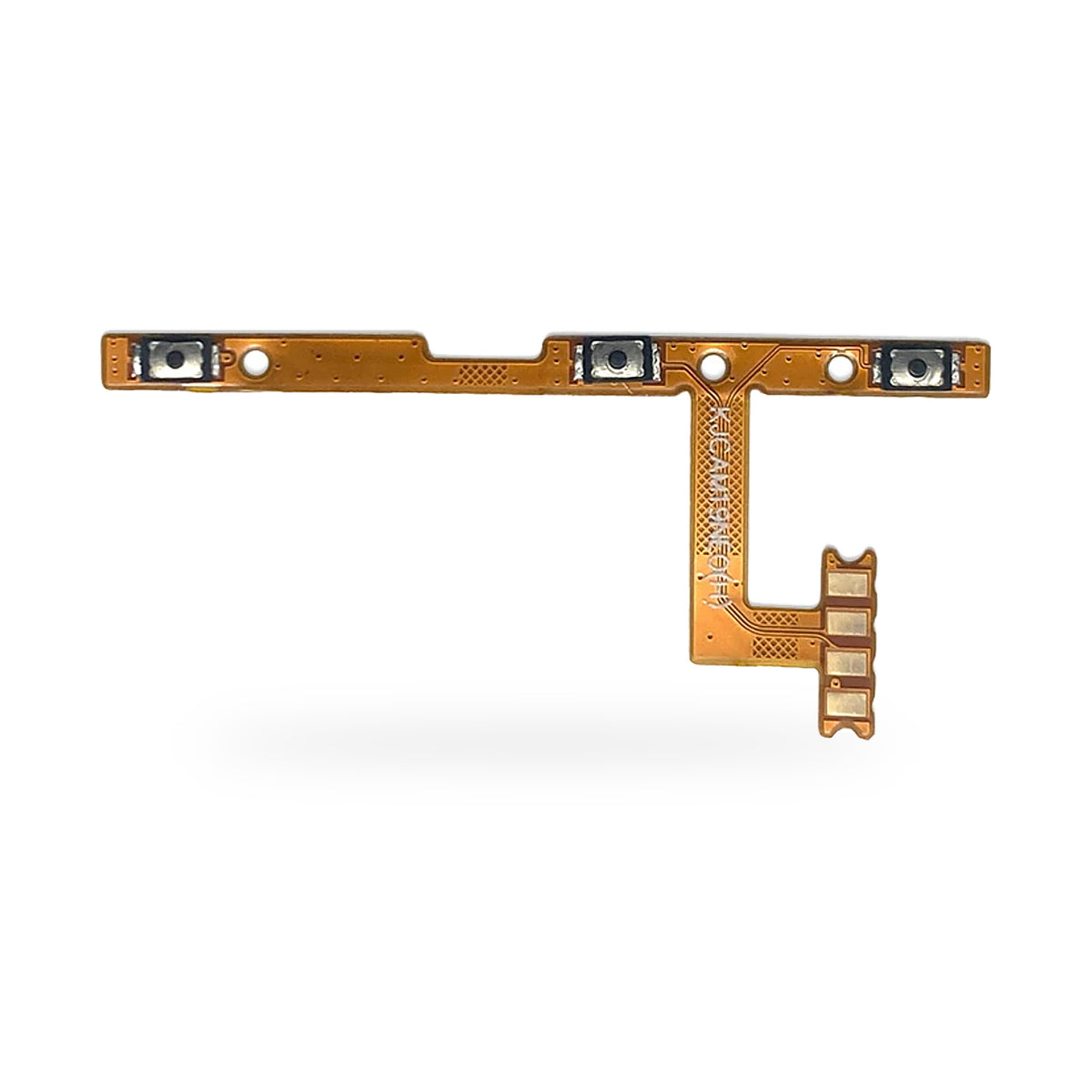 Tecno Camon 19 Neo Power and Volume Button Flex Cable Replacement - new OEM standard button flex on white background