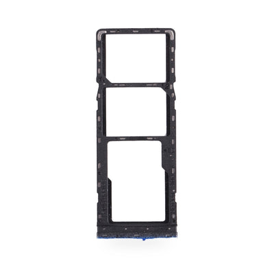 Tecno Spark 4 SIM Card Tray Holder Replacement (Blue) - new OEM standard SIM tray on white background