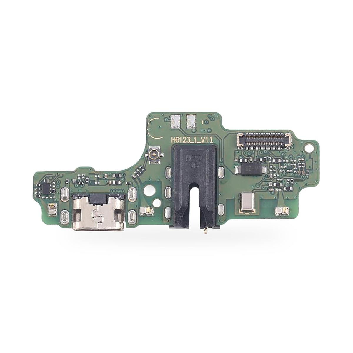 Tecno Spark 6 GO Charging Port Flex Replacement - new OEM standard charging port on white background