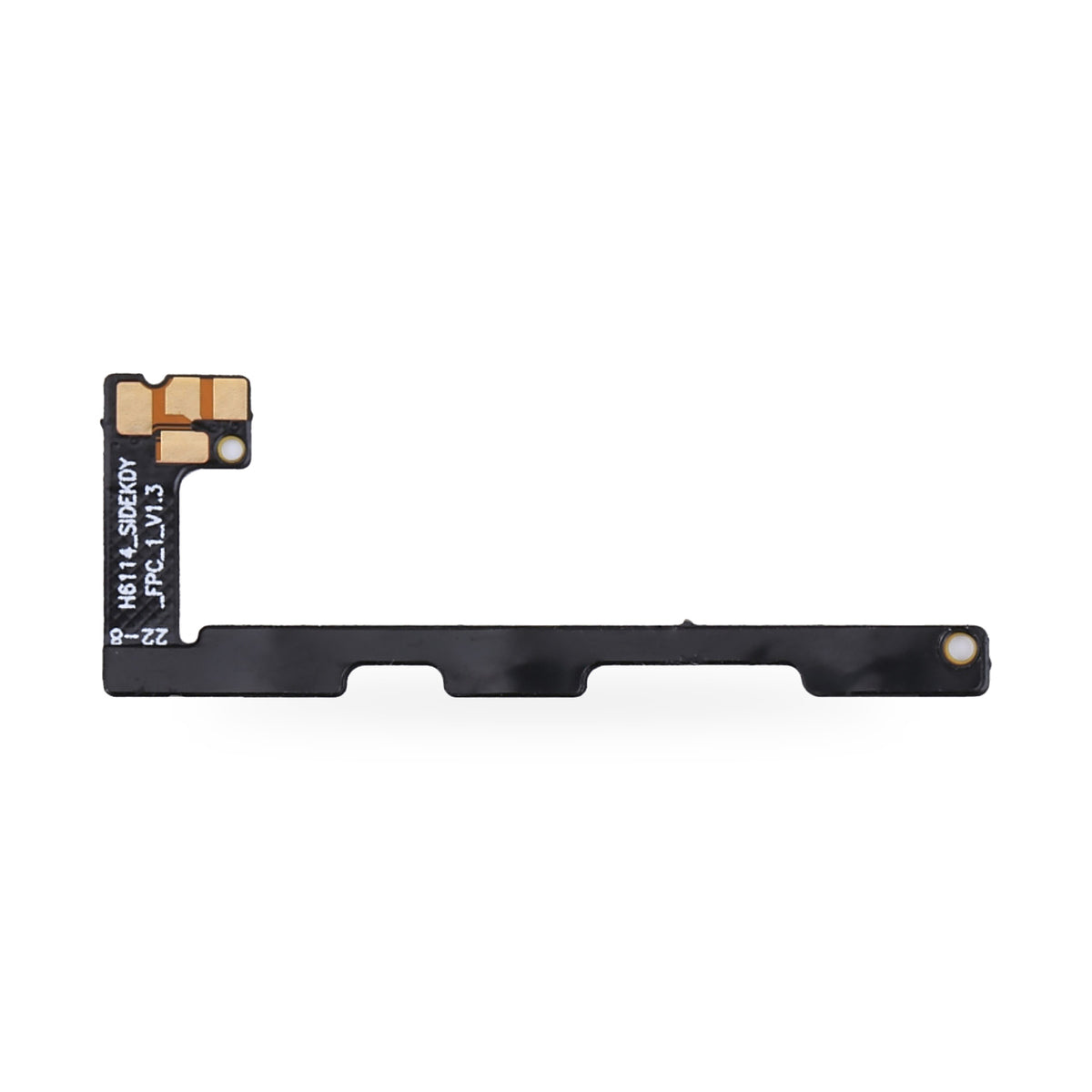 Tecno Spark 6 GO Power and Volume Button Flex Cable Replacement - new OEM standard button flex on white background