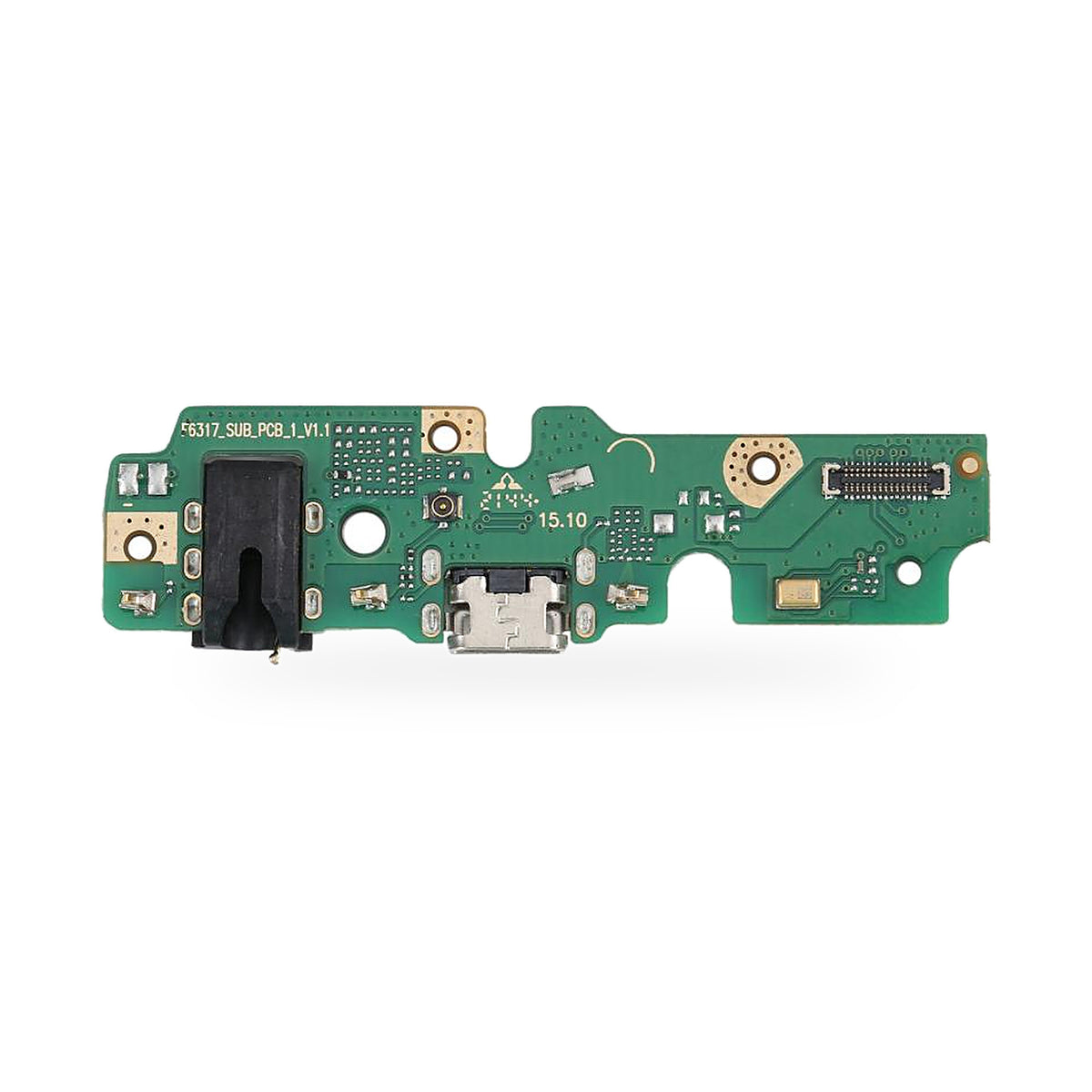 Tecno Spark 7 Charging Port Flex Replacement - new OEM standard charging port on white background