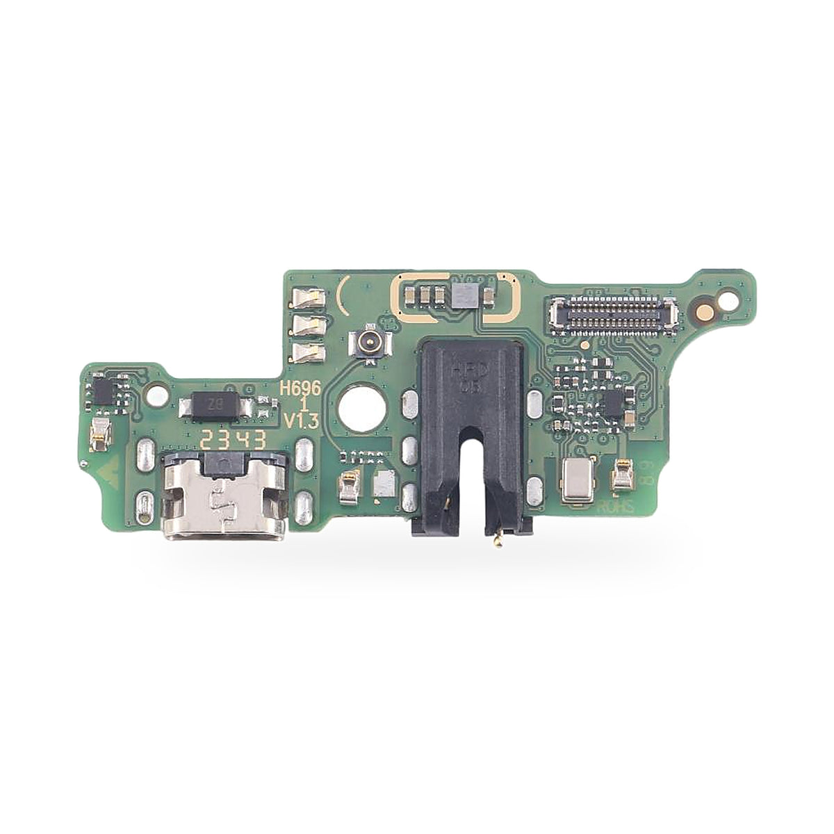 Tecno Spark 7 Pro Charging Port Flex Replacement - new OEM standard charging port on white background