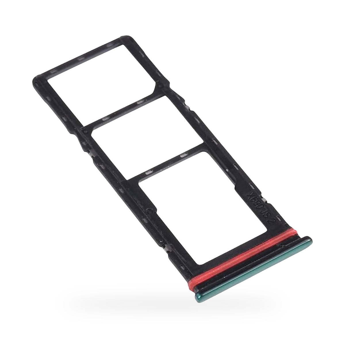 Tecno Spark 7 Pro SIM Card Tray Holder Replacement (Green) - new OEM standard SIM tray on white background