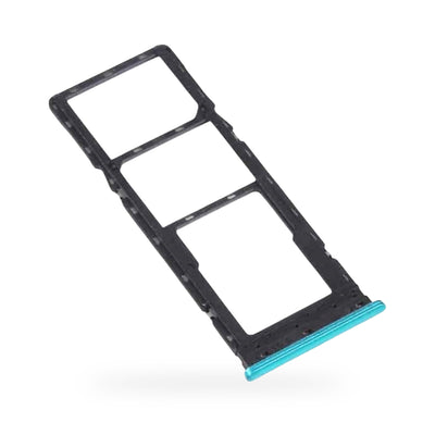 Tecno Spark 8T SIM Card Tray Holder Replacement (Green) - new OEM standard SIM tray on white background