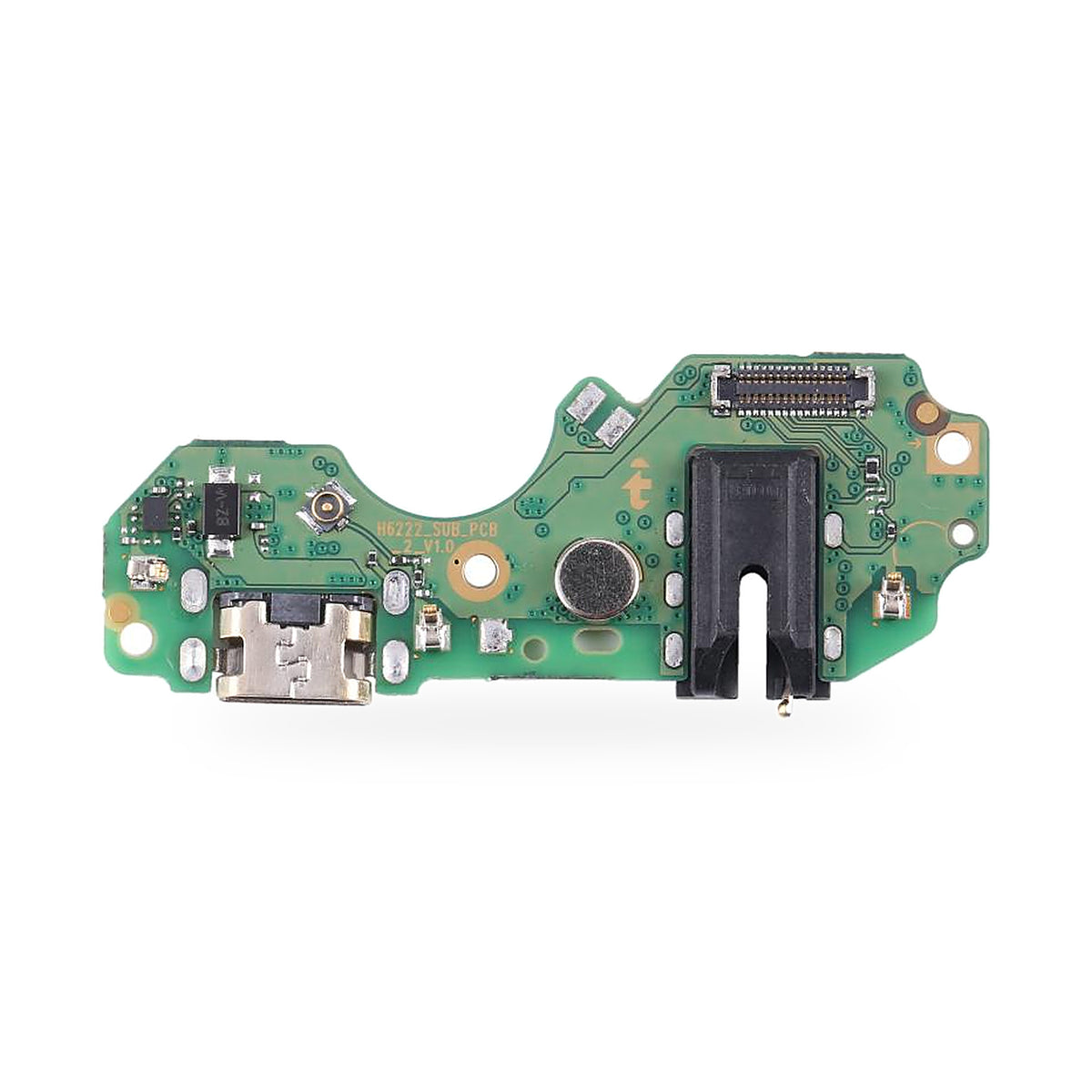 Tecno Spark 9 Charging Port Flex Replacement - new OEM standard charging port on white background