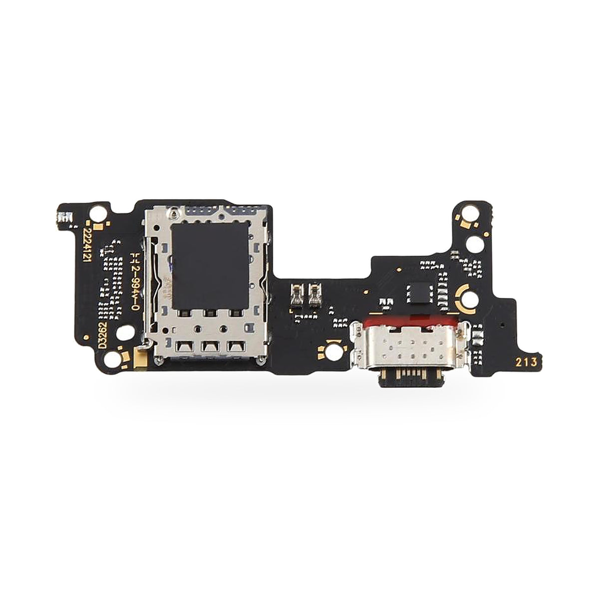 Xiaomi 12T / 12T Pro Charging Port Flex Replacement - new OEM standard charging port on white background