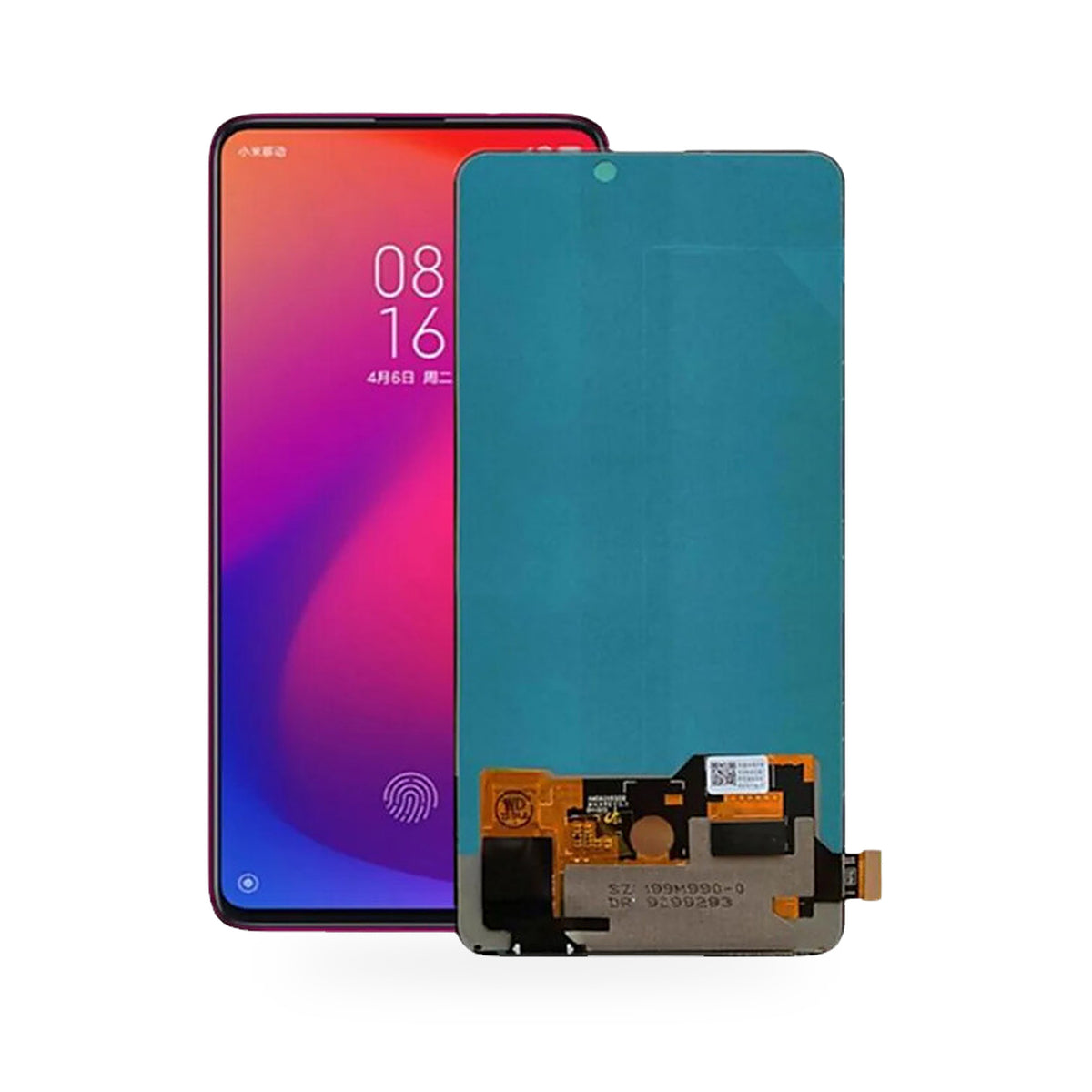 Xiaomi MI 9T / 9TPro / Redmi K20 LCD Screen and Touch Digitiser Assembly Replacement - new OEM standard screen on white backg