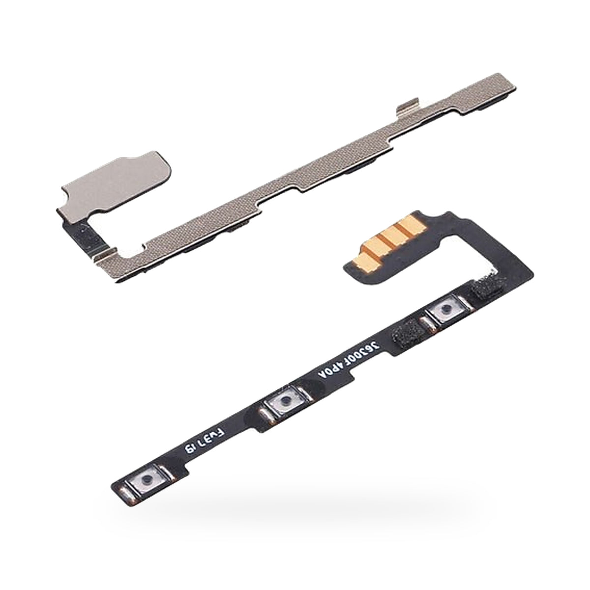 Xiaomi Mi Note 10 Lite Power Button Flex Cable Replacement - new OEM standard button flex on white background