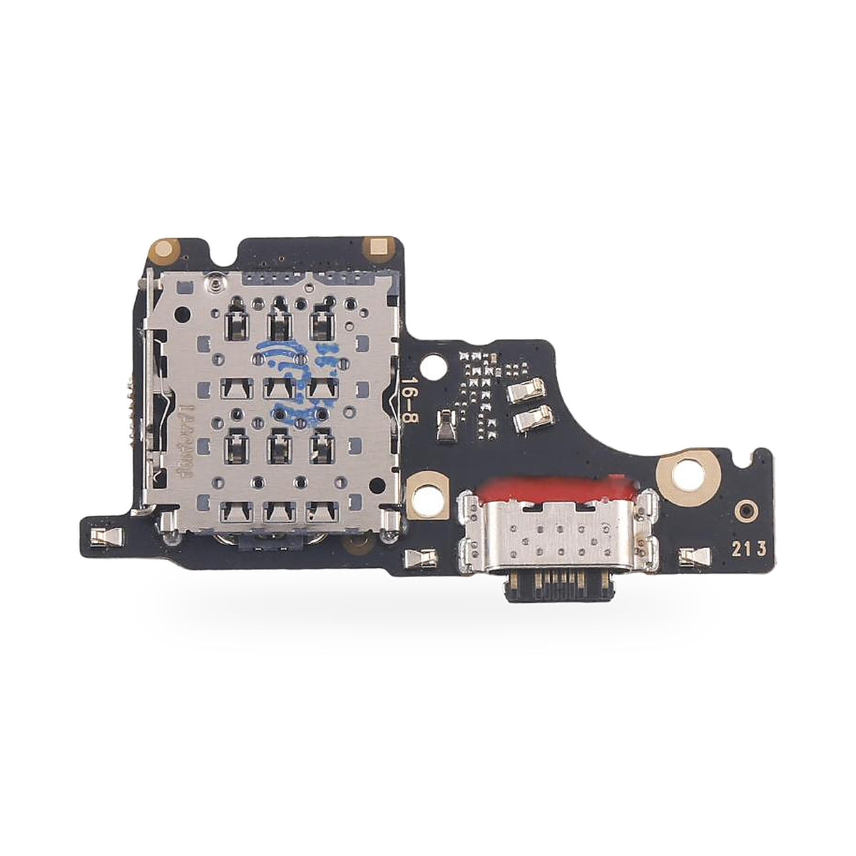 Xiaomi Poco M7 Pro Charging Port Flex Replacement - new OEM standard charging port on white background