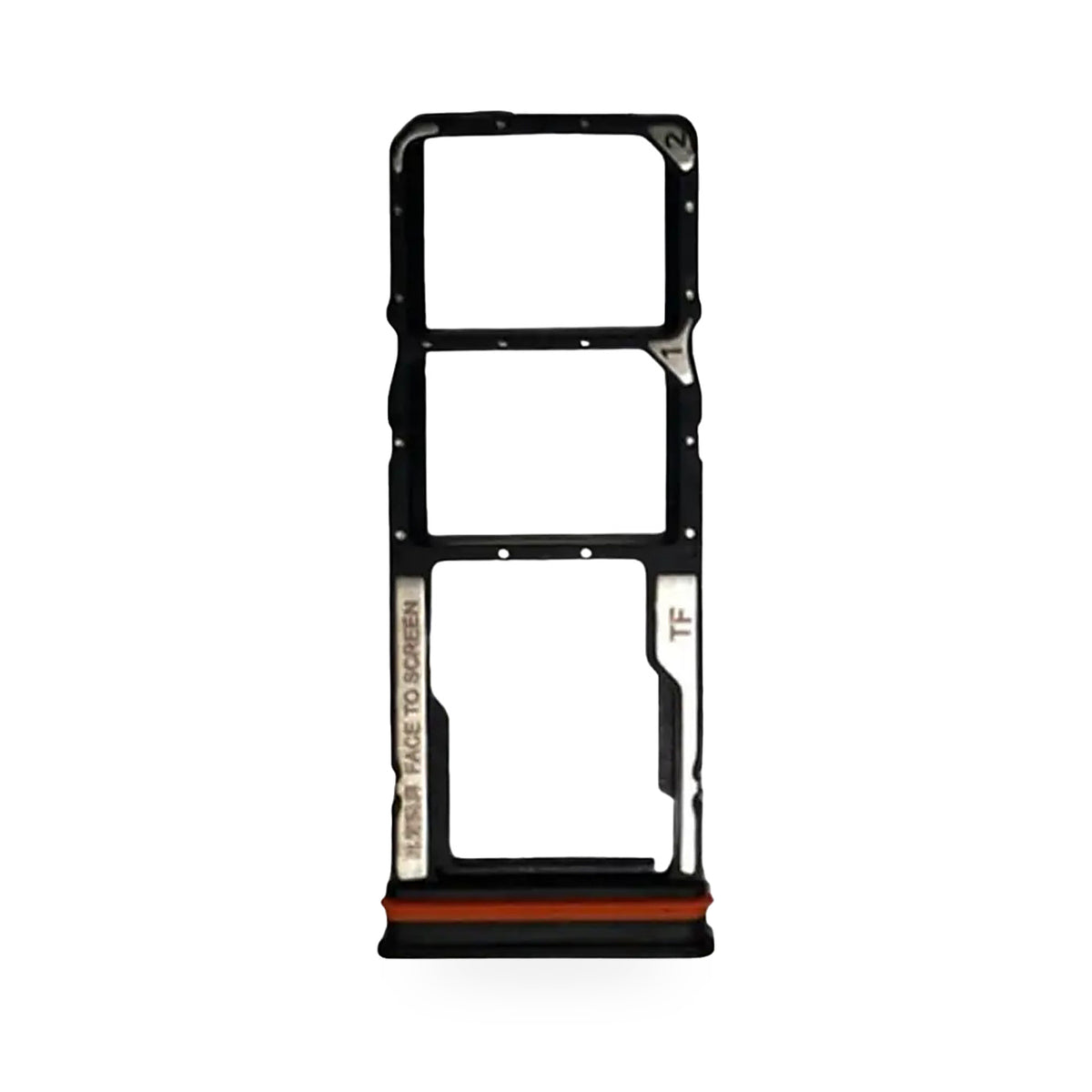 Xiaomi Redmi 15C SIM Card Tray Holder Replacement (Black) - new OEM standard SIM tray on white background