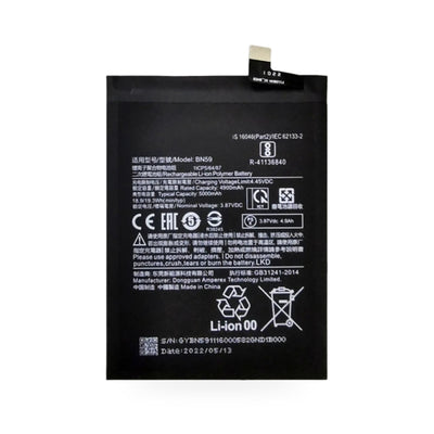 Xiaomi Redmi Note 10 / 10S Battery Replacement - new OEM standard battery on white background
