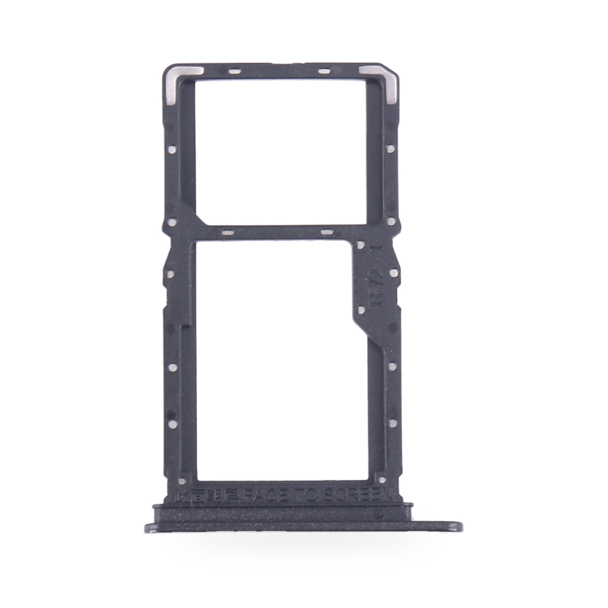 Xiaomi Redmi Note 13 5G SIM Card Tray Holder Replacement (Black) - new OEM standard SIM tray on white background