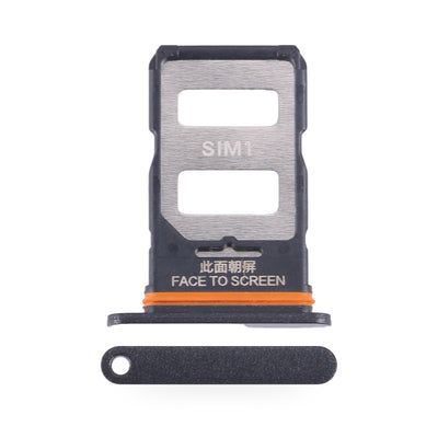 Xiaomi Redmi Note 13 Pro 5G SIM Card Tray Holder Replacement (Black) - new OEM standard SIM tray on white background