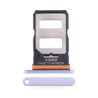 Xiaomi Redmi Note 13 Pro 5G SIM Card Tray Holder Replacement (Purple) - new OEM standard SIM tray on white background
