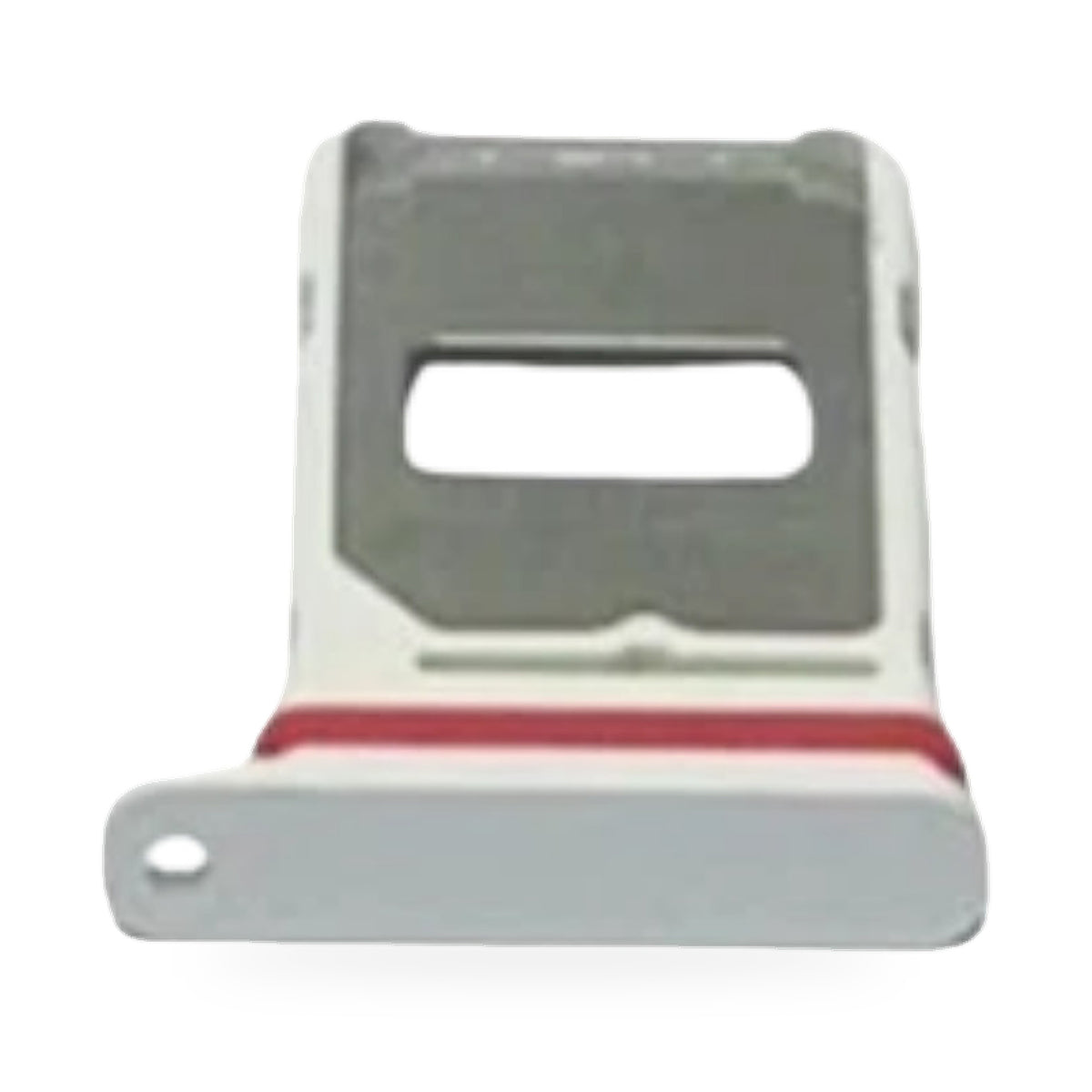 Xiaomi Redmi Note 15 Pro Plus Plus SIM Card Tray Holder Replacement (Silver) - new OEM standard SIM tray on white background